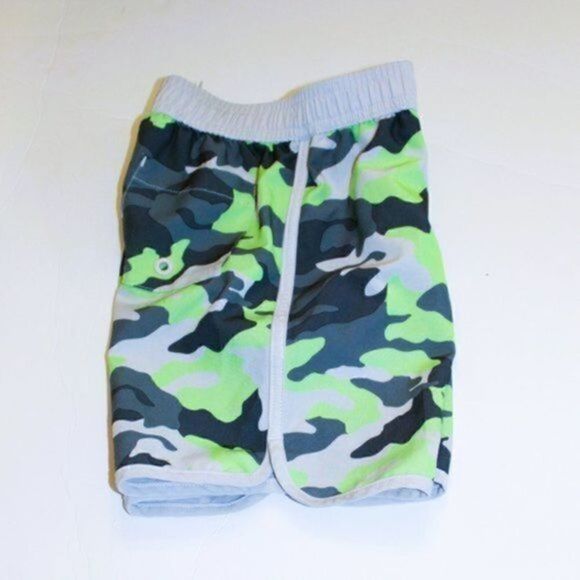Wander Nation boys camo swim trunk 2T multicolor pocket elastic waist - Picture 5 of 8